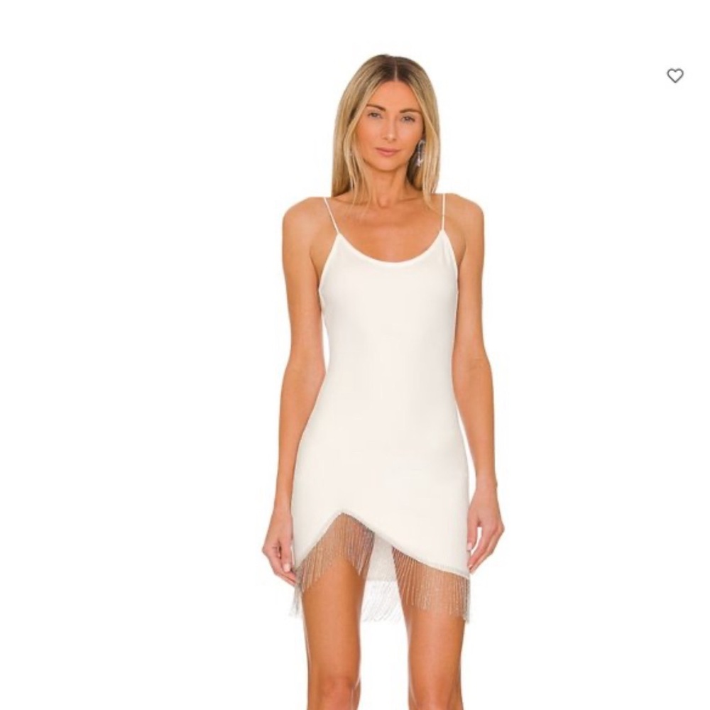 Revolve Dresses - Superdown Elaine Fringe Dress in White - SOLD OUT Online!